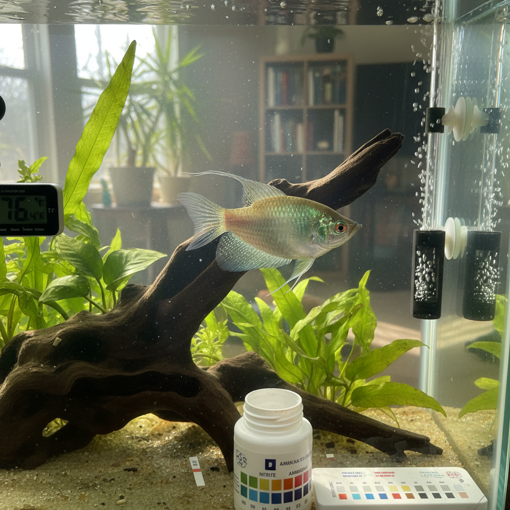 fish flashing aquarium care example